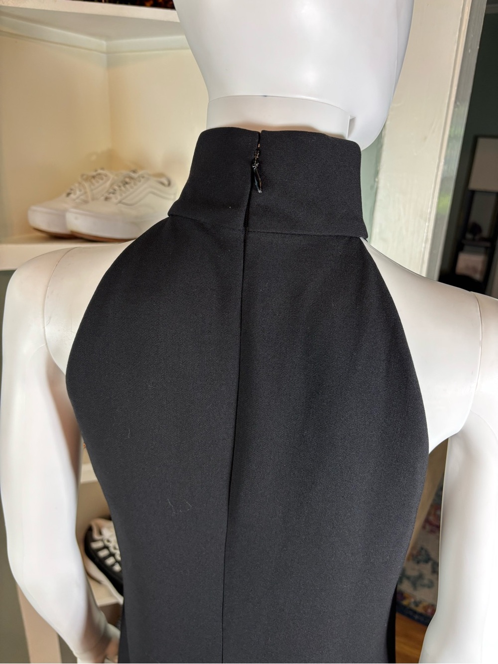 Vintage Y2K KORS Michael Kors Minimalist Turtleneck Midi Shift Dress Wool Blend - Picture 8 of 11